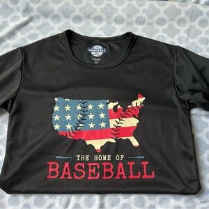 Black Baseball Graphic T-Shirts